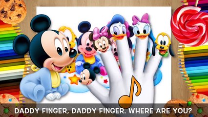 Mickey Mouse Clubhouse Babies Finger Family Drawing Song!