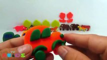 Fun Play with Glitter Playdough Cars with Molds Fun for Children - How To Make A Zoo Playdough