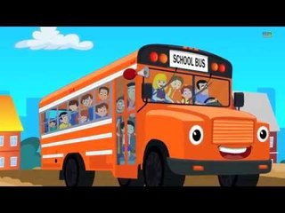 Wheels On The Bus Go Round And Round | Nursery Rhymes From Kids Channel