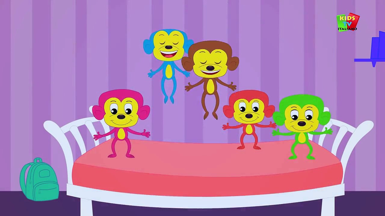 Cinque scimmiette | Five Little Monkeys