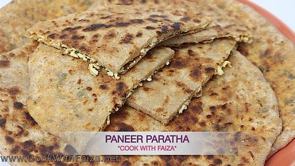 PANEER PARATHA *COOK WITH FAIZA*