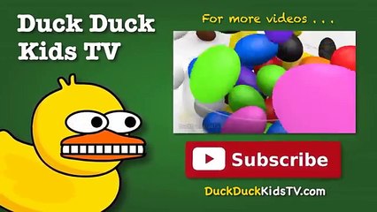 Milk Prank for Children to Learn Colors with 3D Rainbow Eggs & Color Balls for Kids DuckDuckKidsTV
