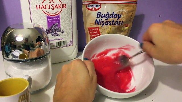 Evde sıvı sabunla slime yapımı | DİY Tutkalsız Slime yapımı videosu