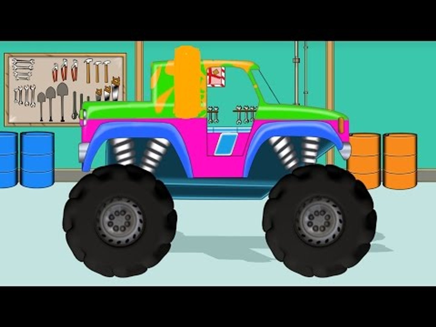 ⁣Monster Truck | Car Garage| Toy Garage