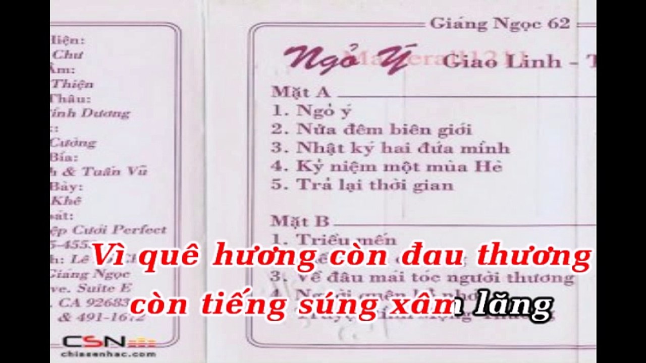 Ngõ Ý - Giao Linh