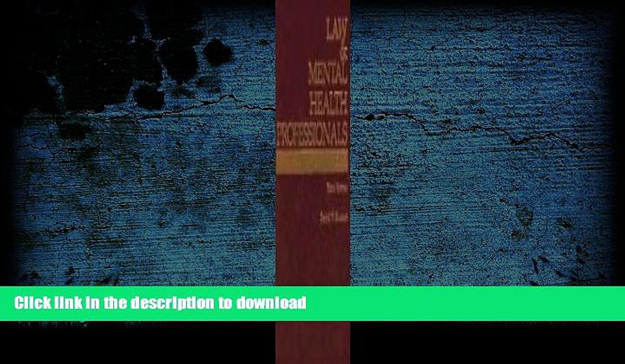 PDF [FREE] DOWNLOAD  Law and Mental Health Professionals: Texas (Law   Mental Health Professionals