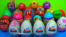 Kinder Surprise and Surprise eggs SpongeBob Cars Hello Kitty TOY Story MARVEL SPIDER MAN