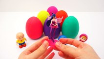 Play-Doh Surprise Eggs Rainbow Colorful, Super Wings Caillou Toy Story Winx Club Masha