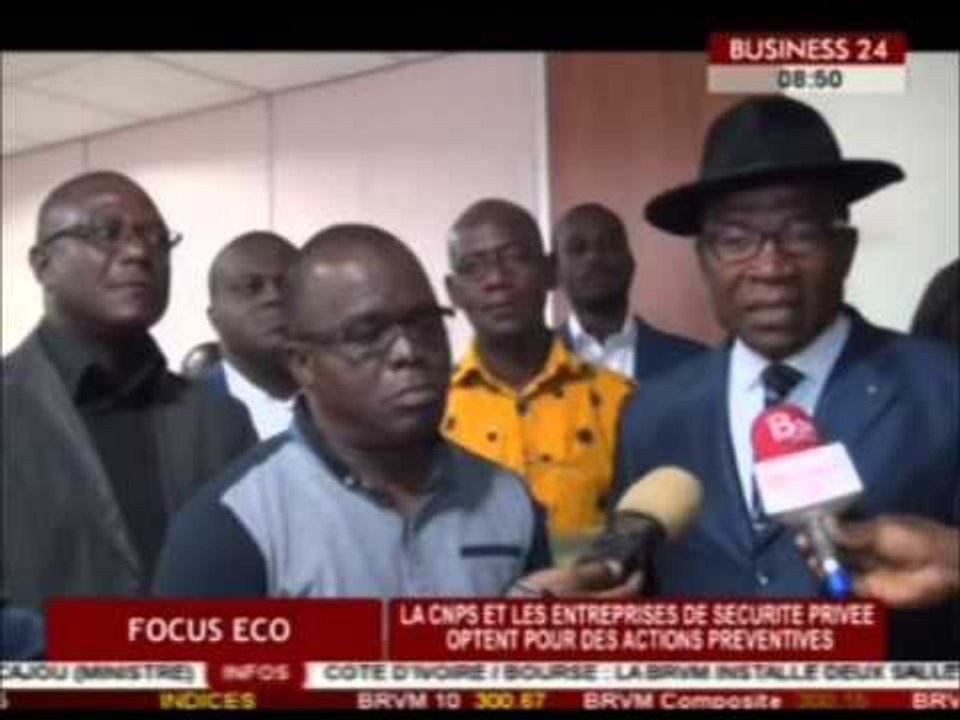 Focus Eco  la CNPS et les entreprises de sécurité privée optent pour des actions préventives