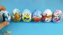 6 China Surprise Eggs Cars 2 Monster High Minions Big Hero 6 Monsters Inc My Jungle Fake Eggs