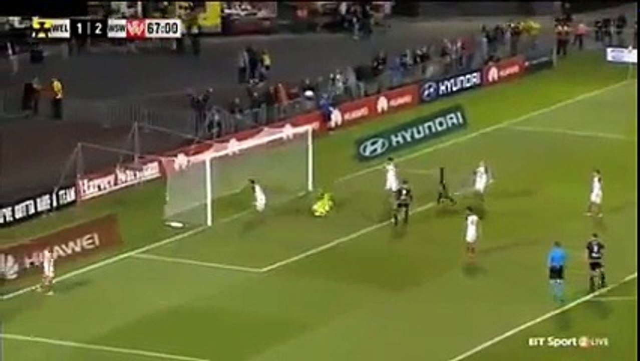 Wellington Phoenix vs Western Sydney Wanderers 2-2 Goal Roy Krishna A-League 17-12-2016