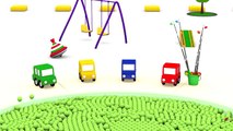 TRASH Fishing the Ball Pool! Cartoon Cars - RECYCLING Videos for Kids - Cartoons for Children