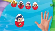 Bubble Guppies Finger Family Song and Surprise Eggs - Bubble Guppies Nursery Rhymes Cartoon for Kids