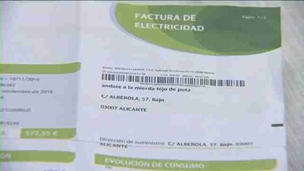 Un insulto en el recibo de la luz