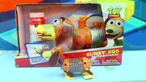 Toy Story Mr Potato Head Sells a Slinky Dog Bubble Machine to Rex Dinosaur and Buzz Lightyear