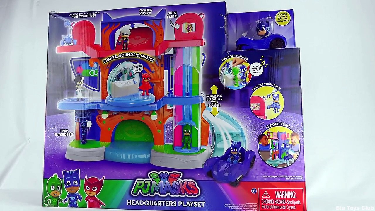 Disney PJ Masks Headquarter Playset Review Cars Toys for Kids by BTC Toys Club