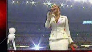 Beyonce Superbowl 2004 Hymne américain