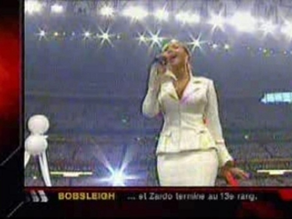 Beyonce Superbowl 2004 Hymne américain