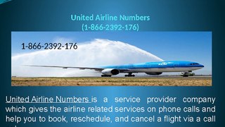 United Airlines Customer Service Number | 1-866-2392-176