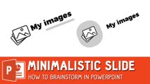 How To Brainstorm templates in PowerPoint - Minimalistic icon slide ✔