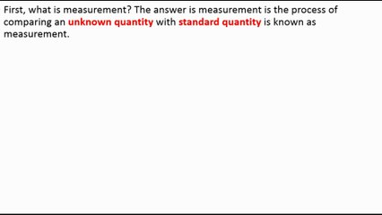 measurement error