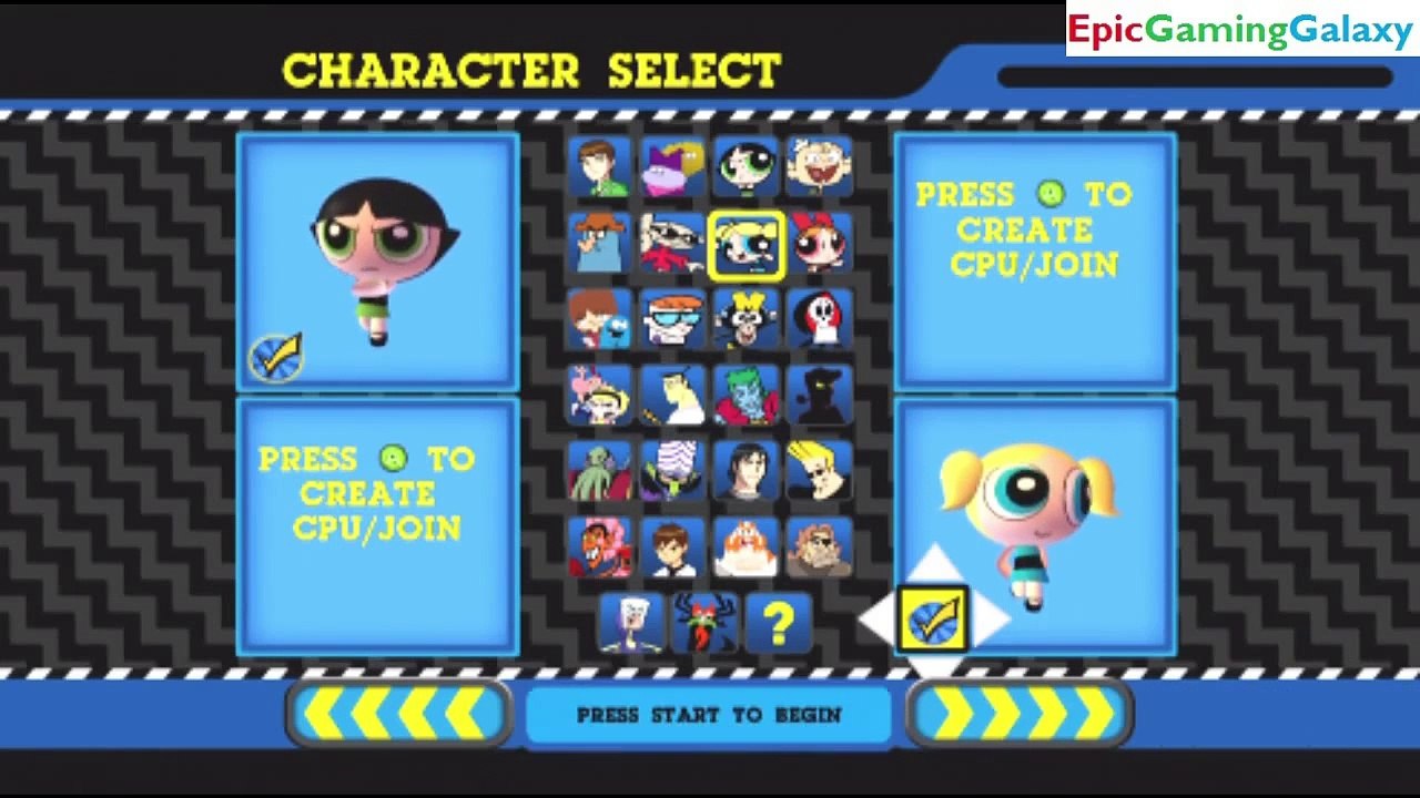 Buttercup VS Bubbles In A Cartoon Network Punch Time Explosion XL Match _ Battle _ Fight