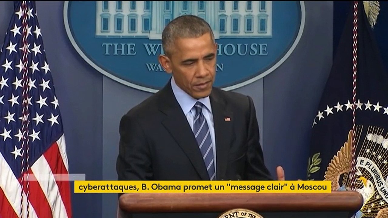 Cyberattaques contre les Etats-Unis : "les Russes sont les responsables des attaques informatiques", selon Barack Obama