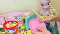 Frozen Play Doh Toast & KidKraft Kitchen Pretend Play Toaster Kids Elsa My Size Doll DisneyCarToys