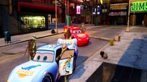 Teenage Mutant Ninja Turtles having Fun with Disney Pixar Cars Lightning McQueen & Macqueen Dinoco!