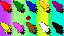 rocket Learn Colors, Teach Colours, Baby Toddler