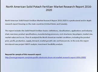 North American Solid Potash Fertilizer Market Research Report 2016-2020