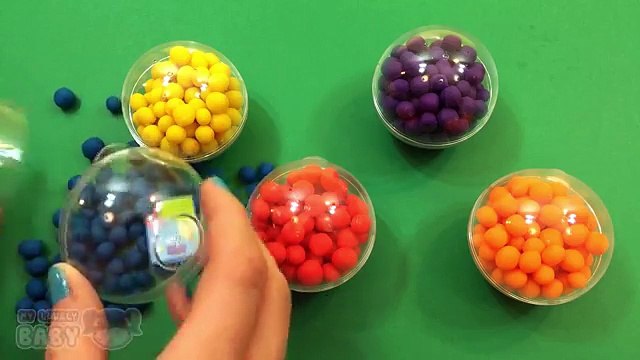 Learn Colors with Dippin Dots Surprise Eggs Peppa Pig Hello Kitty Spongebob Angry Birds Toys!