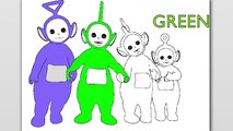 Learn Colours For Children With Teletubbies Colouring Pages
