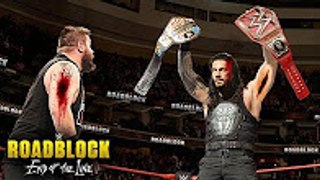 Roman Reigns vs Kevin Owens : WWE Universal Championship | WWE Roadblock 2016