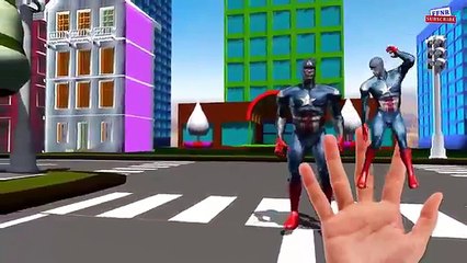 Colors Hulk vs dinosaurs 3D animation Finger family - Captain america cartoon Finger family Rhymes