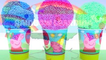 Peppa Pig Foam Clay Surprise Eggs Ice Cream Cups Disney Princess Minnie RainbowLearning (NEW)