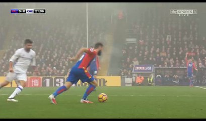 Yellow Card Diego Da Silva Costa HD - Crystal Palace 0-0 Chelsea - 17.12.2016