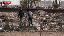 بالفيديو.. مجهولون يلقون مخلفات بناء بأراضى كورنيش السويس