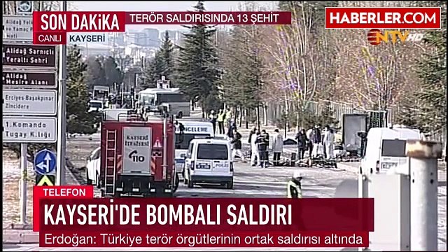 Erdoğan'dan Kayseri Saldırısı Açıklaması- Saldırılar Suriye'den Bağımsız Değil