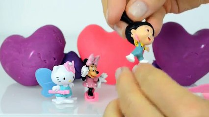 Minnie mouse Play doh Peppa pig Kinder Surprise eggs Hello kitty Disney Toys Smurfs Egg