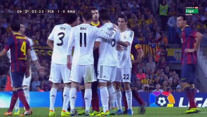 الشوط الثاني مباراة برشلونة و ريال مدريد 2-1 الدوري الاسباني 2013/2014