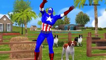 Old MacDonald Had A Farm | Captain America Rhymes | English Nursery Rhymes for children |