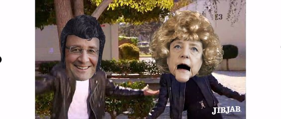 Couple François Hollande et Angela Merkel