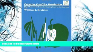 Pre Order Creative Conflict Resolution William Kreidler On CD