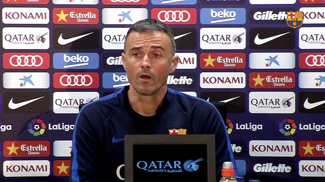 Luis Enrique: Los dos equipos llegamos en buen momento, será un derbi intenso