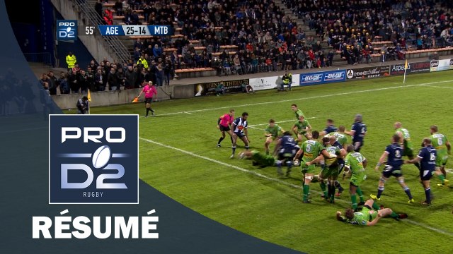 PRO D2 - Résumé Agen-Montauban: 28-23 - J15 - Saison 2016/2017