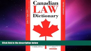 PDF [FREE] DOWNLOAD  Canadian Law Dictionary BOOK ONLINE