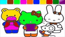 Hello Kitty coloring Pagès! Learn Colors with hellu Kitty