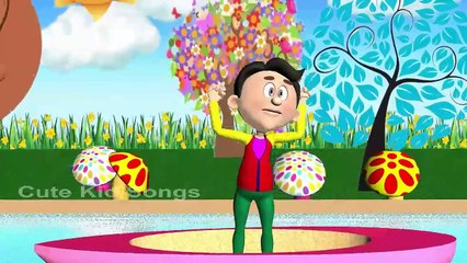 Row Row Your Boat Poem With Lyrics For Kids | Nursery Rhymes | 3D Animated Rhymes For Children