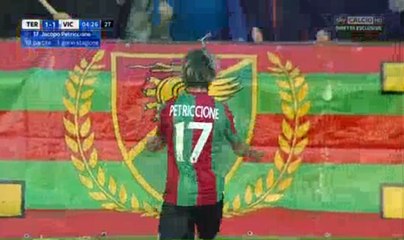 Jacopo Petriccione Goal - Ternana Calcio 1-1 Vicenza Calcio - (17/12/2016)